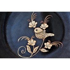 1788 A Jizhou ware black glaze large plate 